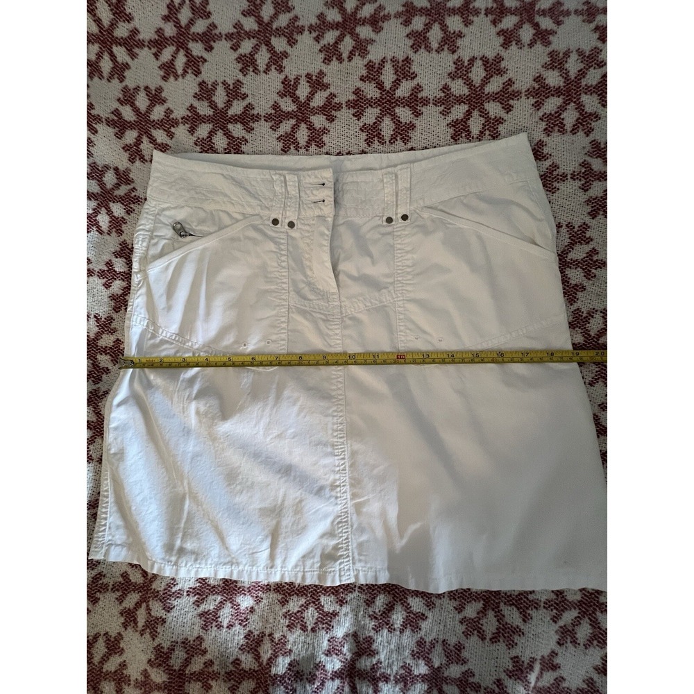 women's white skirt, cotton lined ,size S-M - Picture 4 of 6